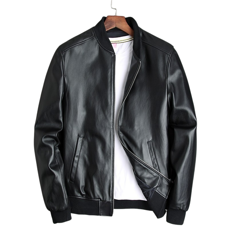 Men's Leather (Genuine) Bomber Jackets